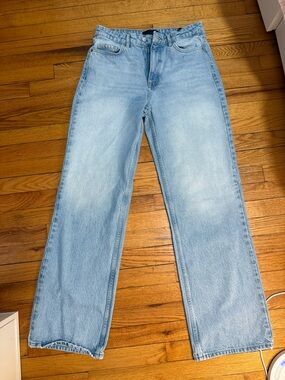 ZARA Light Wash Straight Leg Jeans